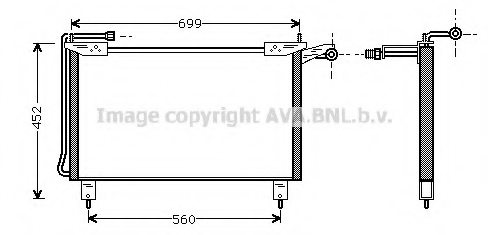PRASCO JR5019 Condenser, air conditioning